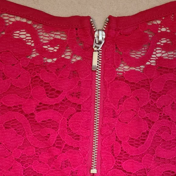 Fuchsia Lace Blouse - Picture 8 of 12